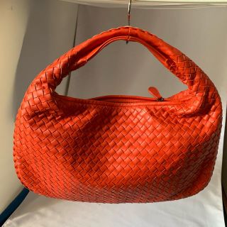 ボッテガヴェネタ(Bottega Veneta)のボッテガべネタ　バッグ　オレンジ　正規品　超超美品(ハンドバッグ)