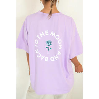 アリシアスタン(ALEXIA STAM)のRose Moon Tee Purple  (Tシャツ/カットソー(半袖/袖なし))