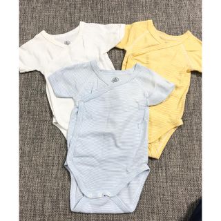 プチバトー(PETIT BATEAU)のプチバトー 肌着 ロンパース　67㎝　6m(肌着/下着)