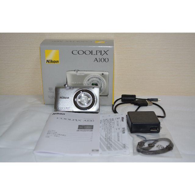 本物品質の Nikon A100　シルバー　ニコン ◆◆ほぼ未使用◆◆　Coolpix - コンパクトデジタルカメラ