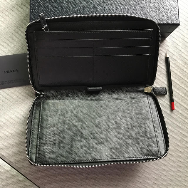 在庫処分セール 長財布 【超美品】PRADA 黒 限定モデル 美品】PRADA