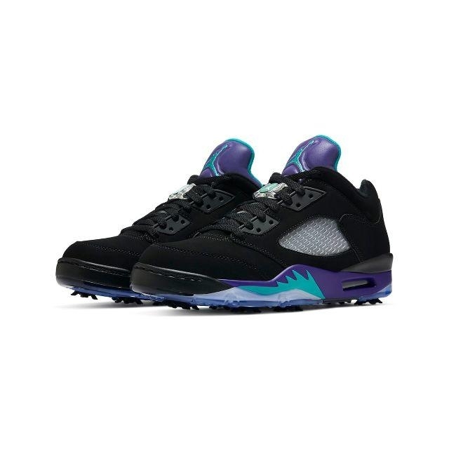 先行入手 27cm NIKE エアジョーダン5 Black Grape ゴルフnike