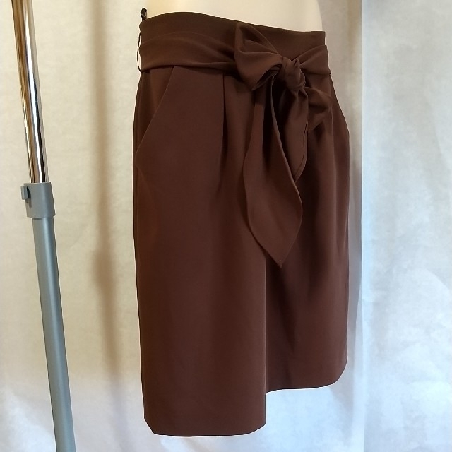 PROPORTION BODY DRESSING(プロポーションボディドレッシング)の最終処分 プロポーション ボディ ドレッシング 茶色 スカート ３ レディースのスカート(ひざ丈スカート)の商品写真