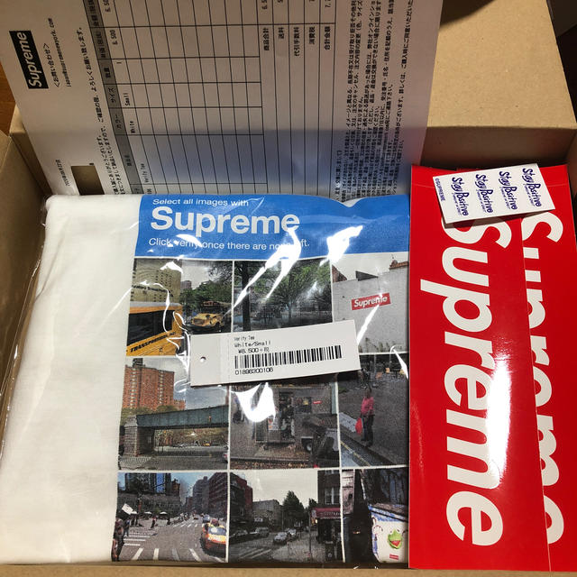 supreme Verify tee Sサイズ　ホワイト　画像認証