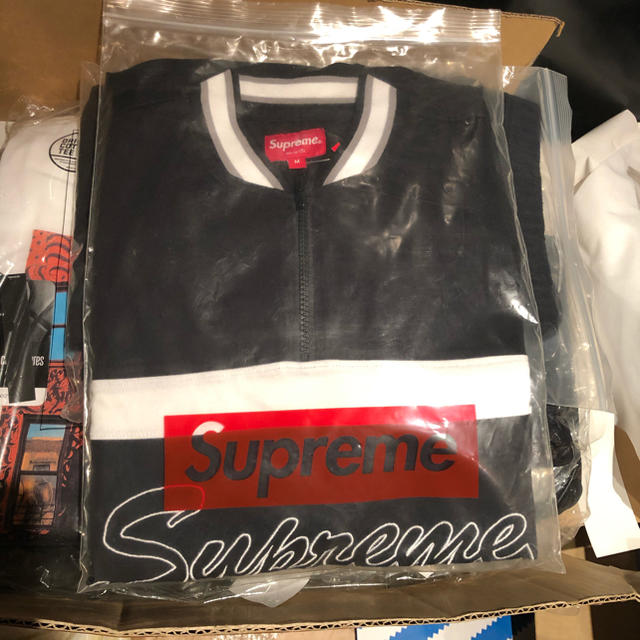 Supreme Half Zip S/S Baseball Top Black 1