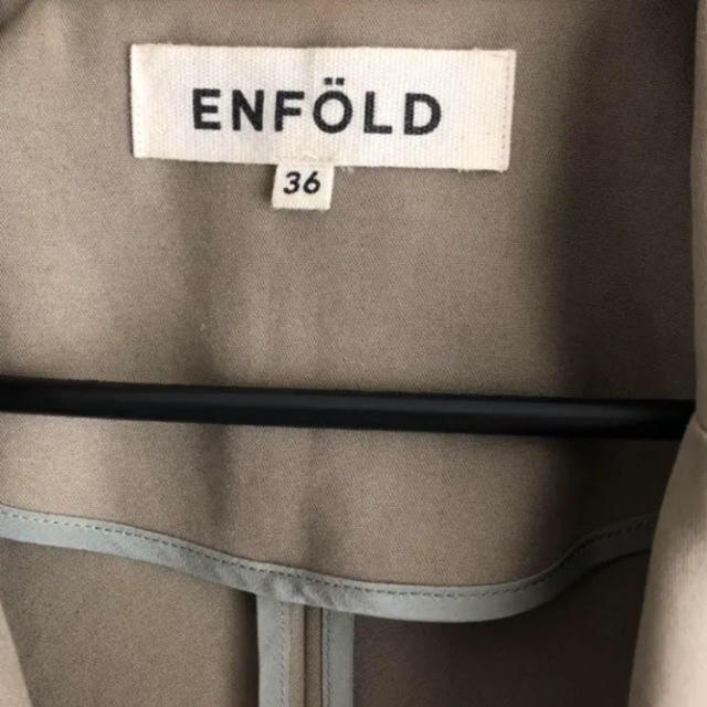 ENFOLD エンフォルド　ワイドBOXY コート　美品　36