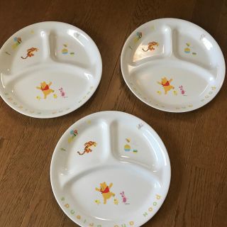 CORELLE - ほぼ未使用コレールくまのプーさんランチプレート皿3枚 ...