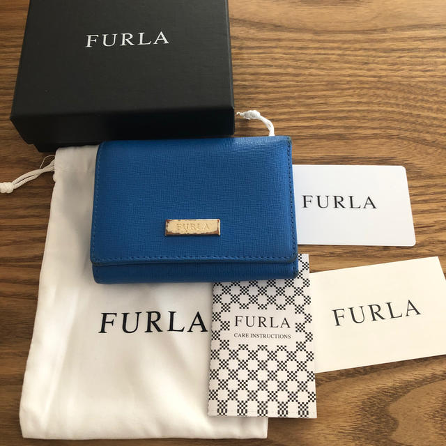 Furla(フルラ)のお買い得♡ フルラ のミニ財布　ブルー レディースのファッション小物(財布)の商品写真
