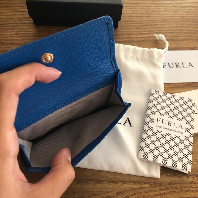 Furla(フルラ)のお買い得♡ フルラ のミニ財布　ブルー レディースのファッション小物(財布)の商品写真