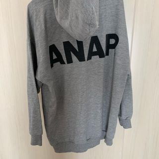 アナップ(ANAP)のANAP アナップ ロゴ ロング パーカー ワンピース(パーカー)