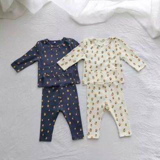 プチバトー(PETIT BATEAU)のレモンパジャマ 新品未使用90サイズ(パジャマ)