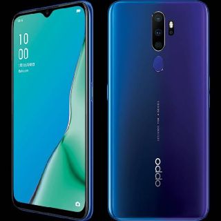 アンドロイド(ANDROID)の【きのこ様専用出品】OPPO A5 2020　オッポ　ブルー(スマートフォン本体)