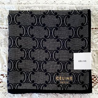 セリーヌ(celine)のるびちゃん様専用 CELINE セリーヌ マカダム柄 シルク混 ハンカチ 新品(ハンカチ/ポケットチーフ)