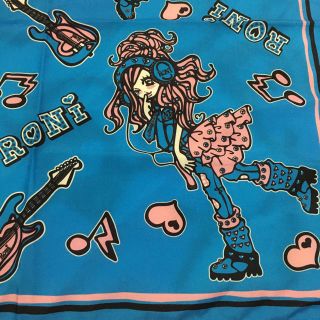 ロニィ(RONI)の美品★RONI★ロニちゃんスカーフ★ブルー(その他)