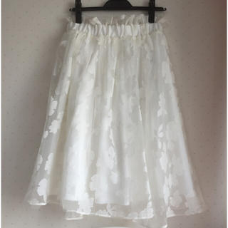 グレイル(GRL)の♡GRL♡新品♡オーガンジースカート♡(ひざ丈スカート)
