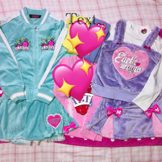 EARTHMAGIC(アースマジック)の専用♡アースマジック9点セット キッズ/ベビー/マタニティのキッズ服女の子用(90cm~)(Tシャツ/カットソー)の商品写真