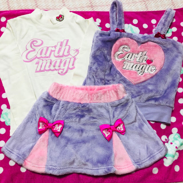 EARTHMAGIC(アースマジック)の専用♡アースマジック9点セット キッズ/ベビー/マタニティのキッズ服女の子用(90cm~)(Tシャツ/カットソー)の商品写真