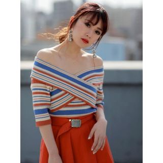 ムルーア(MURUA)の【新品】MURUA オフショルニットTOPS(ニット/セーター)