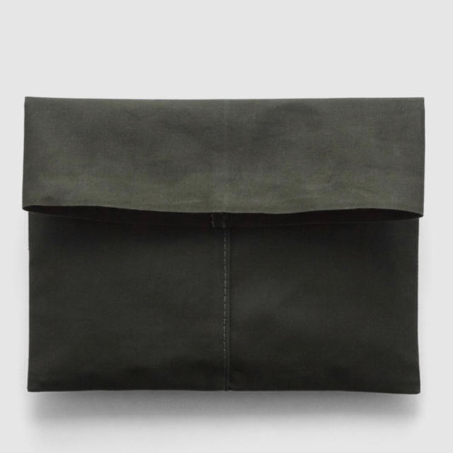 レアジェム キャンバス クラッチ BROWN BAG Olive Drab-