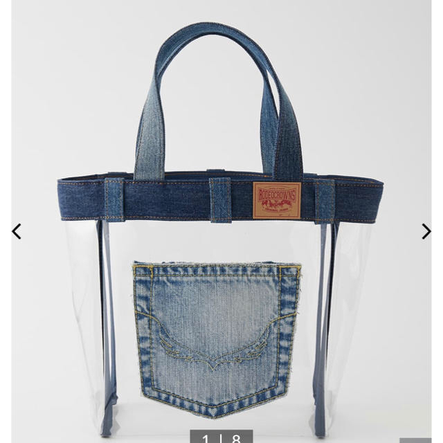 RODEO CROWNS WIDE BOWL(ロデオクラウンズワイドボウル)のDENIMビニールTOTE 新品未使用未開封  RCWB꙳ レディースのバッグ(トートバッグ)の商品写真