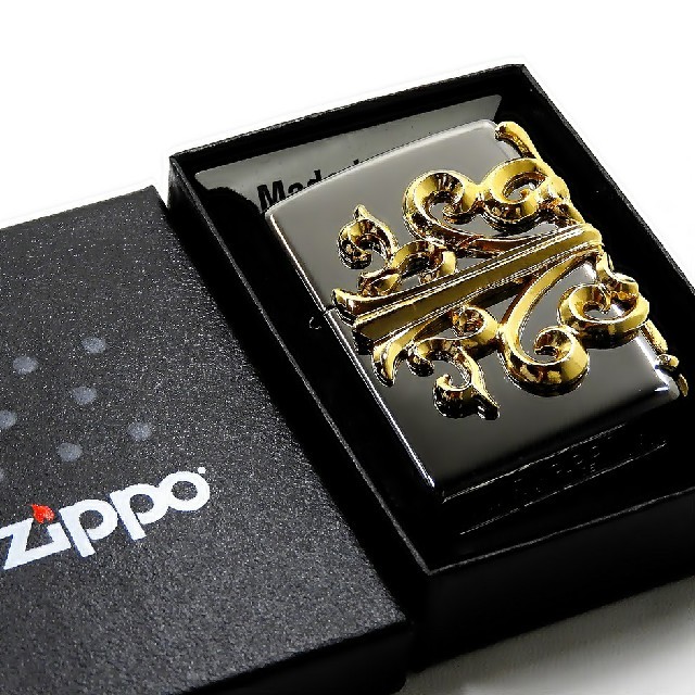 ZIPPO(ジッポー)の送料無料☆zippo☆3面クロスアラベスクGメタル☆クリスタルシルバー☆ジッポ メンズのファッション小物(タバコグッズ)の商品写真