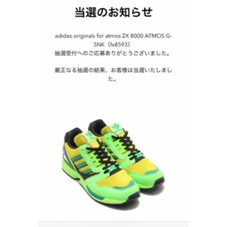 アディダス(adidas)の☆☆早い物勝ち☆☆ ATMOS × ADIDAS ZX 8000 G-SNK(スニーカー)