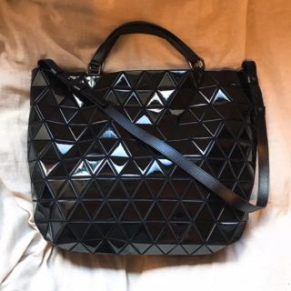 イッセイミヤケ(ISSEY MIYAKE)のバオバオイッセイミヤケbaobao ブラック2way トートショルダーバッグ(ショルダーバッグ)