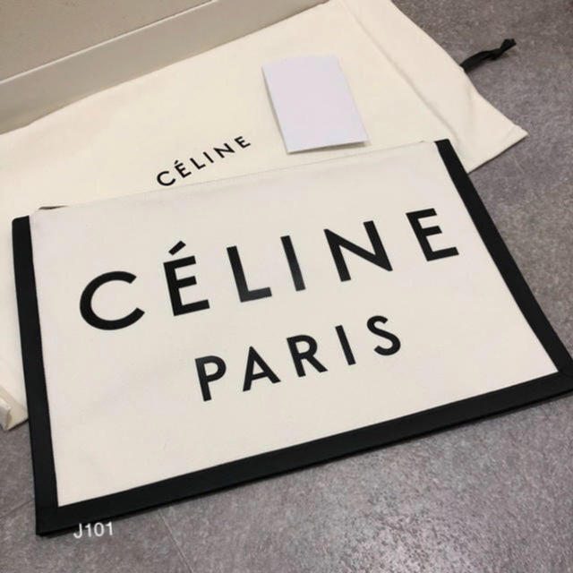 クラッチバッグCELINE セリーヌ キャンバス クラッチバッグ