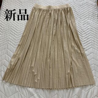 プリーツスカート　新品(ロングスカート)