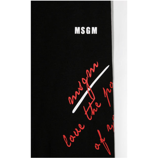 MSGM(エムエスジイエム)の新作　MSGM レギンス　ブラック レディースのレッグウェア(レギンス/スパッツ)の商品写真