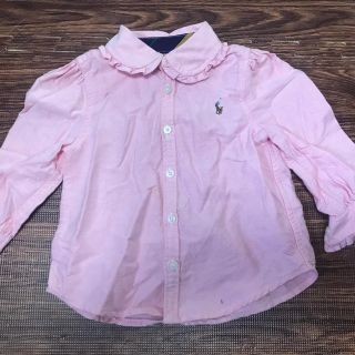 ラルフローレン(Ralph Lauren)のラルフローレン　ピンク長袖シャツ(シャツ/カットソー)