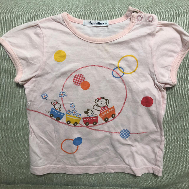 familiar(ファミリア)のfamiliar サイズ90 女の子Tシャツ キッズ/ベビー/マタニティのキッズ服女の子用(90cm~)(Tシャツ/カットソー)の商品写真