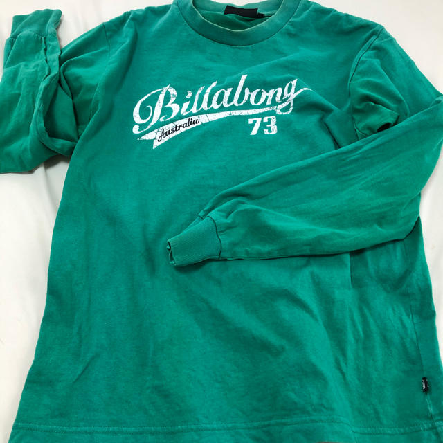 billabong(ビラボン)のBillabong ロンT 長袖　緑Tシャツ　サーフィン　サーフカジュアル メンズのトップス(Tシャツ/カットソー(七分/長袖))の商品写真