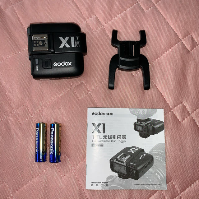 Canon(キヤノン)の(キヤノン用）Godox V860 II + X1 TTL セット スマホ/家電/カメラのカメラ(ストロボ/照明)の商品写真