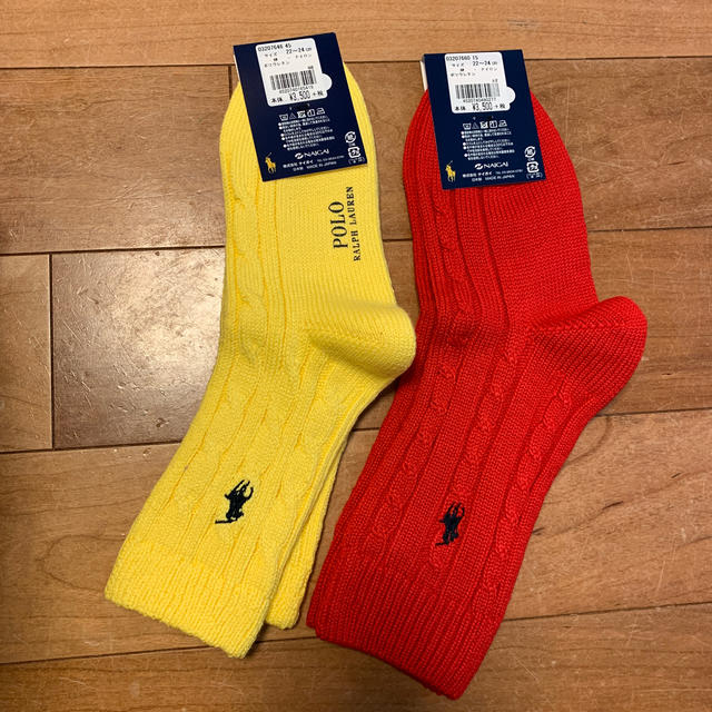 POLO RALPH LAUREN(ポロラルフローレン)の新品ラルフローレン靴下　2足セット レディースのレッグウェア(ソックス)の商品写真