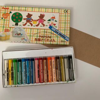 ペンテル(ぺんてる)のPentel ファブリックファン　布描きくれよん16色(クレヨン/パステル)