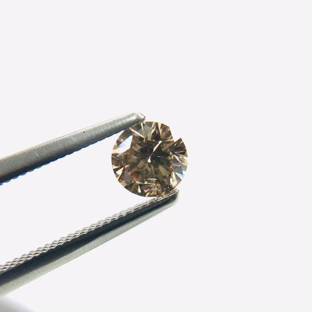 華やかに煌めく…✨0.366ctダイヤモンド…✨シャンパンイエローブラウン レディースのアクセサリー(リング(指輪))の商品写真