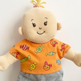 ボーネルンド(BorneLund)のぽぽちゃん ボーネルンド ベビーステラちゃん Tシャツ キャンディ柄 リメイク (ぬいぐるみ/人形)