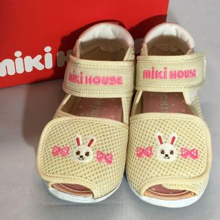 ミキハウス(mikihouse)のMIKI HOUSE/ミキハウス　うさこ/ダブルラッセルサンダル/15cm(サンダル)