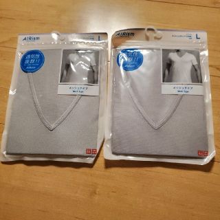 ユニクロ(UNIQLO)のUNIQLOのエアリズムのTシャツ2枚セットです◡̈*.。(Tシャツ/カットソー(半袖/袖なし))