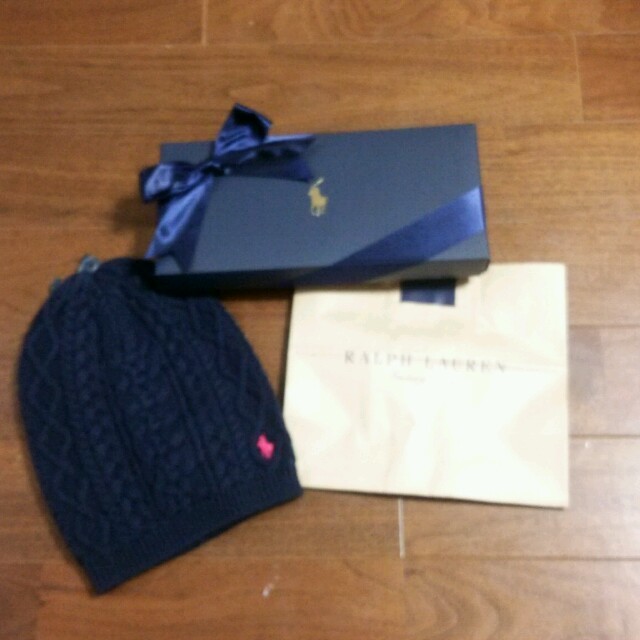 Ralph Lauren(ラルフローレン)の新品♪ラルフローレン　ビーニー帽　ニット キッズ/ベビー/マタニティのこども用ファッション小物(帽子)の商品写真