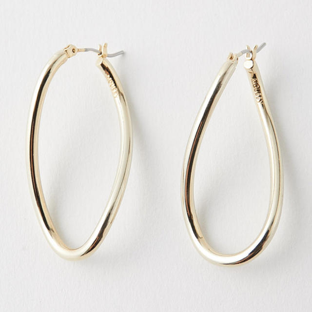 moussy(マウジー)のMOUSSY 新品 curve circle ピアス 2色セット レディースのアクセサリー(ピアス)の商品写真