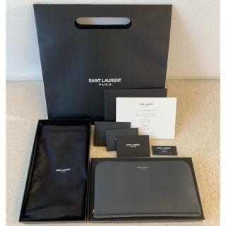 サンローラン(Saint Laurent)のSAINT LAURENT PARIS 長財布　グレー　(長財布)