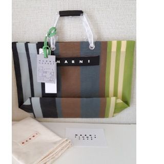 バッグ╫ Marni - MARNI ストライプバッグ ソフトベージュの通販 by
