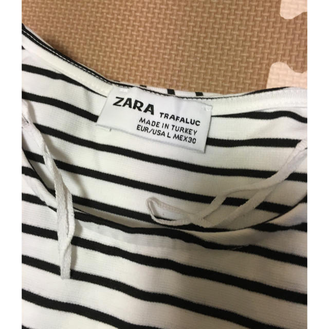 ZARA(ザラ)のZARA  ボーダーワンピ レディースのワンピース(ひざ丈ワンピース)の商品写真
