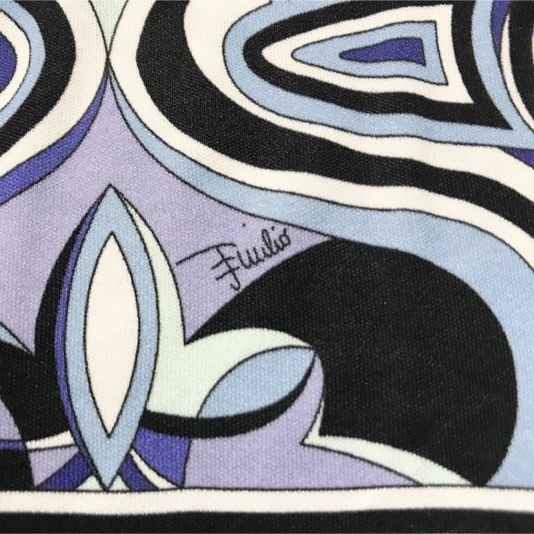 EMILIO PUCCI(エミリオプッチ)の本物 名作 エミリオプッチ シルク混 長袖 ワンピース 40 レディースのワンピース(ミニワンピース)の商品写真