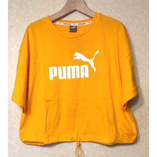 プーマ(PUMA)の【WEGO限定】PUMAドローコードTシャツ 黄色 Mサイズ レディース(Tシャツ(半袖/袖なし))