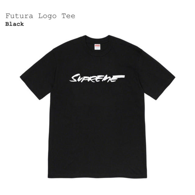 Supreme Futura Logo Tee black 黒