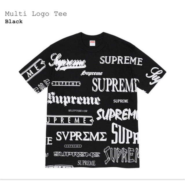 Supreme Multi Logo Tee photo tee黒Lサイズセット