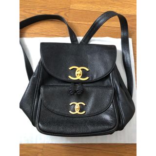 シャネル(CHANEL)の『なる様専用』CHANEL シャネル キャビアスキンリュック ヴィンテージ(リュック/バックパック)